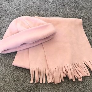 Matching hat and scarf